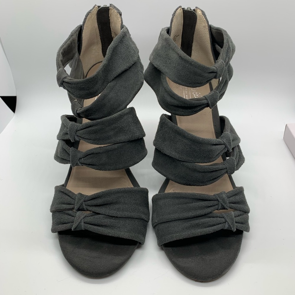 Seychelles Gray Strappy Heels